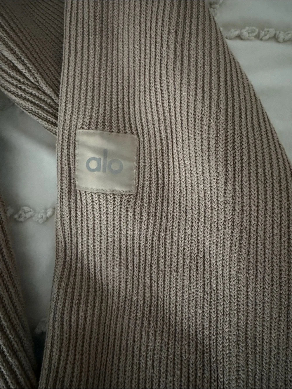 ALO Ribbed Knit Pants - Brown